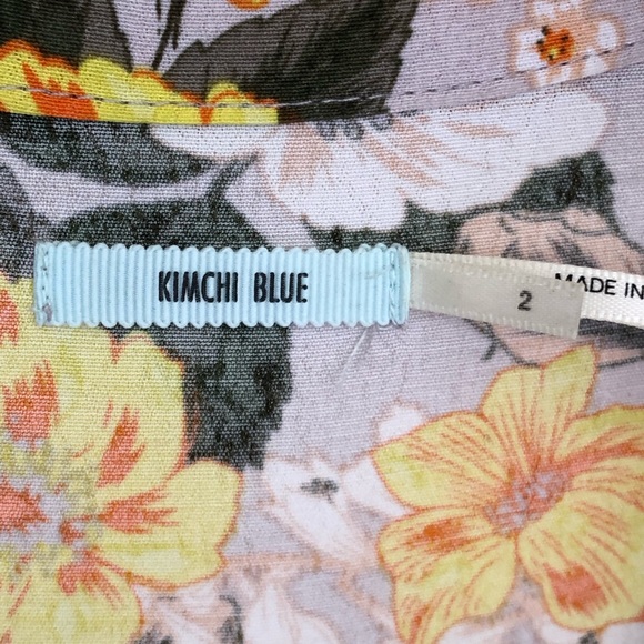 Urban Outfitters Kimchi Blue Floral Romper Sz 2 - Picture 5 of 7
